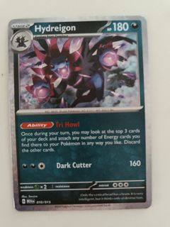 hydreigon pokemon card mcdonalds price For Sale Rare Retreat cost Hydreigon (140/193) - SV02 Paldea