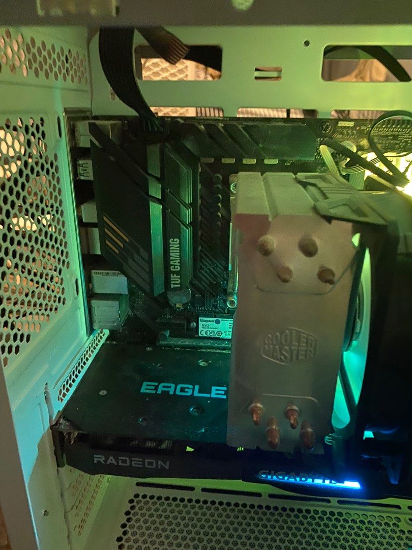 processor and motherboard set only (Category: Desktops) located in Batangas. Submitted by menema (Listing ID 1357167857, Image 1). Description: AMD Ryzen 5 5600 – 6 cores, 12 threads, great for gaming & multitasking Cooler Master fan – reliable cooling for optimal performance Asus TUF Gaming B550M-Plus Wifi II – durable motherboard with PCIe 4.0 & WiFi 6 No issue working both set only Location Lipa City .