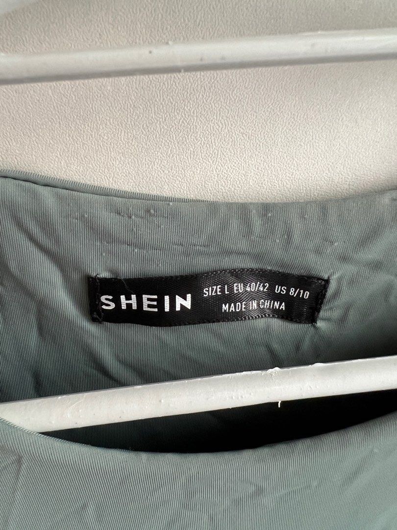 Shein blue green bodysuit (Category: Sleeveless) located in Bulacan. Submitted by lezzdeclutter (Listing ID 1357089344, Image 3). Description: Size Large Very cutesy ✨ Personal fave NO Flaws 💯 Rfs: decluttering since i’m now pregnant 📍Malolos, Bulacan .