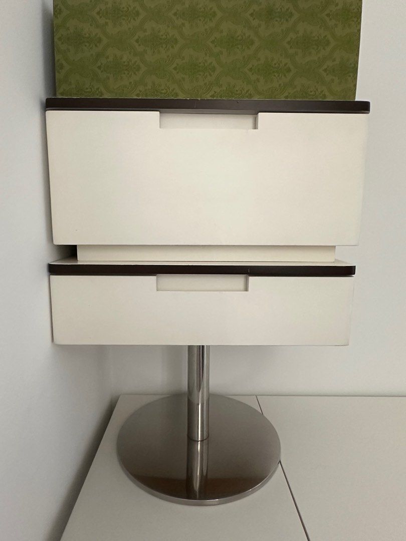 Side Table (Category: Shelves, Cabinets & Racks) located in Singapore. Submitted by lovely__lovely (Listing ID 1357142992, Image 1). Description: 50x40x70. Good condition The upper and lower ones are can separate. .