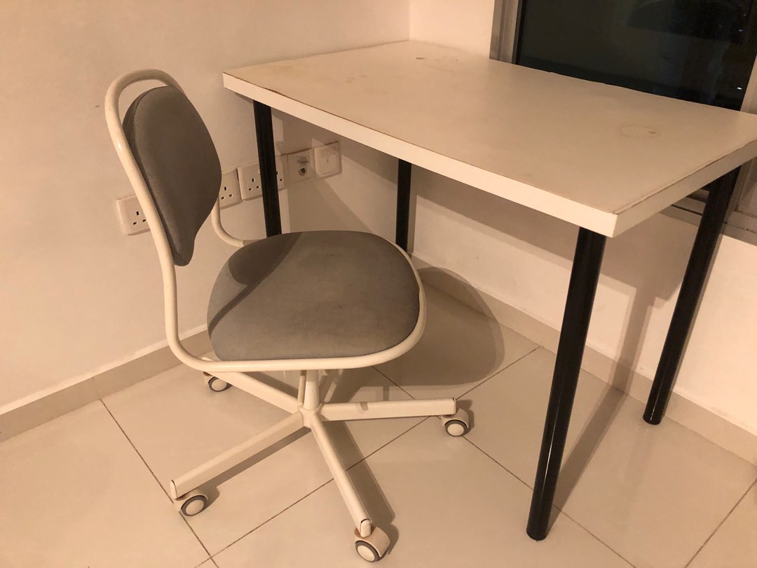 Study Table+ Chair, Furniture & Home Living, Furniture, Tables & Sets ...