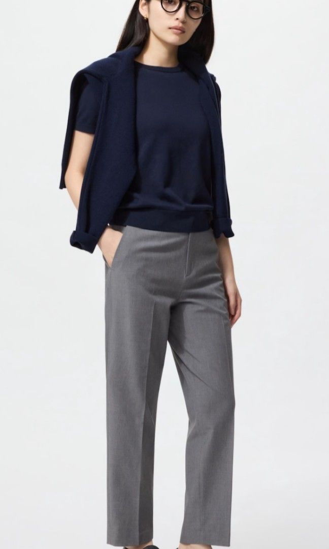 Uniqlo Smart Ankle Pants (Category: Other Bottoms) located in Mandaluyong City. Submitted by fluffel (Listing ID 1357139442, Image 1). Description: •Uniqlo Smart Ankle Pants •Available: - Black (SOLD) - Navy (SOLD) - Gray •Size on tag: XL •Price in store: Php 1,990 •Selling for only Php 750 •No flaws and item no longer comes with the extra button. *Photos posted are from the Uniqlo App *Photos of actual item available upon request RFS: Declutteri