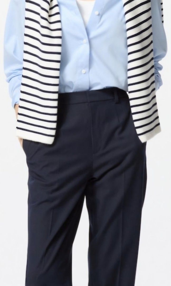 Uniqlo Smart Ankle Pants (Category: Other Bottoms) located in Mandaluyong City. Submitted by fluffel (Listing ID 1357139442, Image 3). Description: •Uniqlo Smart Ankle Pants •Available: - Black (SOLD) - Navy (SOLD) - Gray •Size on tag: XL •Price in store: Php 1,990 •Selling for only Php 750 •No flaws and item no longer comes with the extra button. *Photos posted are from the Uniqlo App *Photos of actual item available upon request RFS: Declutteri