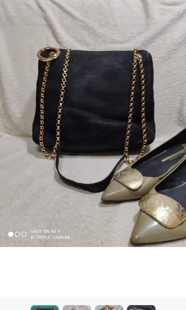 Vintage Bruno Magli (Category: Luxury Bags & Wallets) located in Marikina City. Submitted by fittoyou2014 (Listing ID 1356998435, Image 1). Description: black suede vintage made in italy still is not fading !.