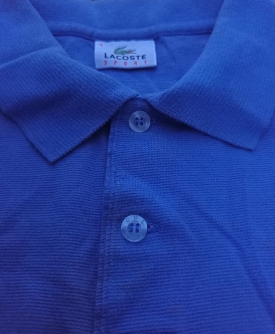 Vintage Lacoste|Embroidered Big Logo (Category: Tshirts & Polo Shirts ) located in Marikina City. Submitted by dirtyjay (Listing ID 1357051510, Image 3). Description: Vintage Lacoste Big Logo Polo Shirt ₱ 350 + Shipping‼️‼️ FIXED :) Good Condition Color rate: 7.5/10 Signature " Lacoste " Buttons L - 65 W - 52 Color may vary due to lighting Please manage your expectation, this is a secondhand item. No RETURN, No EXCHANGE and No REFUND❗❗❗.