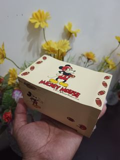 Vintage Wooden Mickey Mouse Jewelry music Box