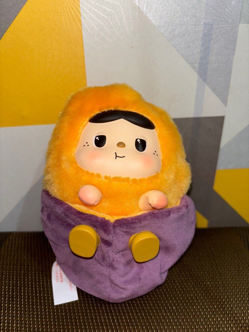 Warm BAOBAO Fireside Tea Party Plush Blind Box (Category: Designer & Blind Box Toys) located in Taguig. Submitted by elaaaman (Listing ID 1357046875, Image 1). Description: for sale warm baobao fireside tea party - hot sweet potato smells very good without box, opened foil new, bought from toybeta location: makati/taguig; sdd.