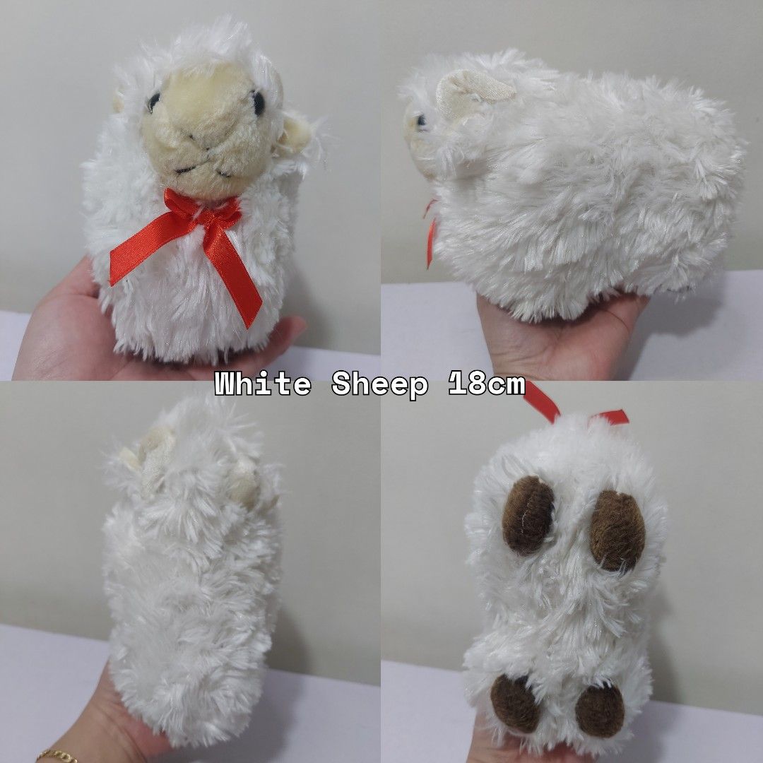 White Sheep Animal Stuffed Toy (Category: Plushies & Soft Toys) located in Pasig City. Submitted by muffinstoysshop (Listing ID 1357169295, Image 1). Description: White Sheep Animal Stuffed Toy Size : 7 - INCH / 18 cm Introducing the White Sheep Animal Stuffed Toy, a cute and cuddly addition to your collection. This toy is made of soft and comfortable material, making it perfect for snuggling up with on a rainy day. Measuring at 7 inches or 18 cm