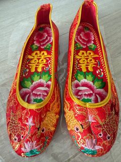 百利叔叔結婚中式褂鞋 36號 (適合37腳的) 結婚用品64190652532481110