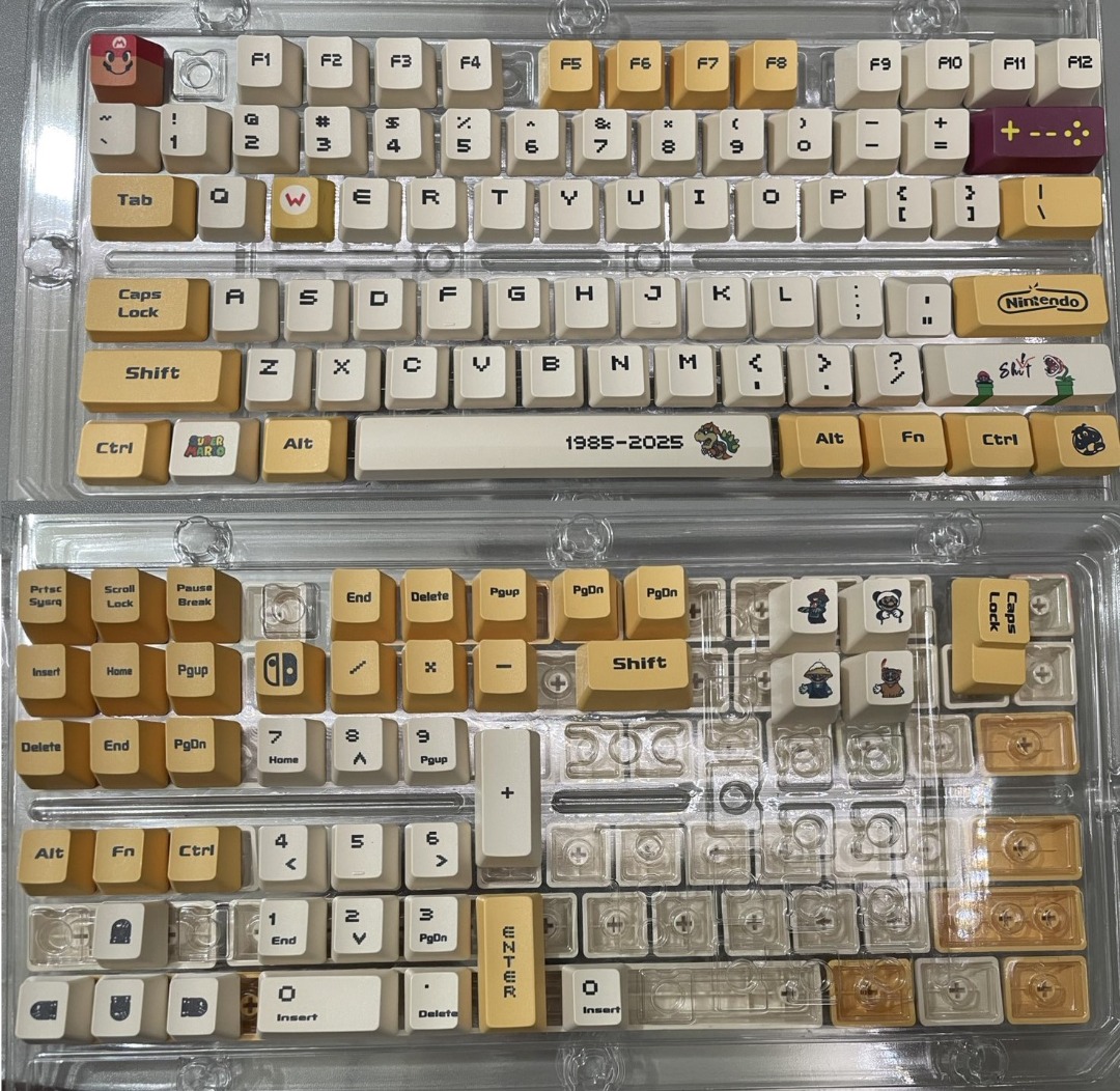 庫巴鍵帽 注音 反派 Mario 馬力歐 瑪利歐 馬里奧 小全套 熱昇華 PBT 彩色 OEM高度 108鍵 68/75/87/98/104 ...