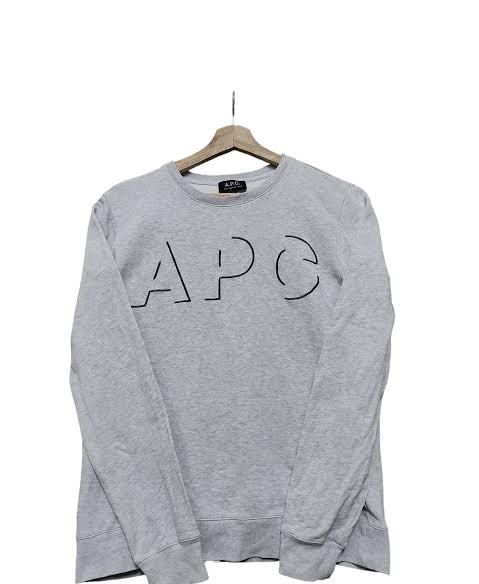 APC Sweatshirt Gray (Category: Longsleeves) located in Cebu City. Submitted by styleoptions (Listing ID 1357189292, Image 1). Description: Well loved and stuck in closet Has minimal flaws and signs of usage With a small stains Overall, still pretty, comfy, and classy! Selling it low. .