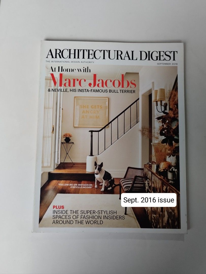 Architectural Digest ( September 2016 issue ) , 184 glossy pages (Category: Magazines) located in Quezon City. Submitted by collectors_sanctuary (Listing ID 1357191526, Image 1). Description: - almost new - in very good condition.