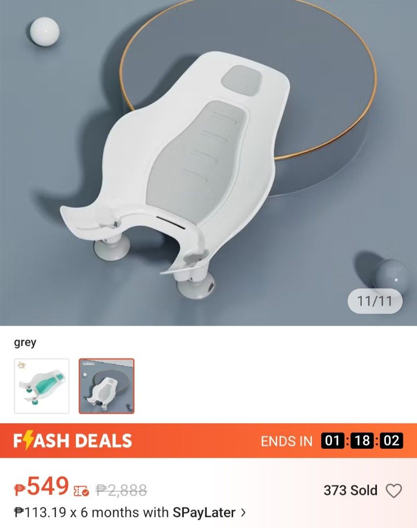 Baby Wash Butt Seat (Category: Bathtub & Bath Accessories) located in Quezon City. Submitted by j0022 (Listing ID 1357353864, Image 3). Description: 350 only Can do free shipping within Metro Manila via J&T.