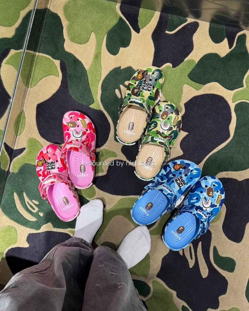 BAPE X CROCS ABC CAMO CLASSIC CLOG, Men's Fashion, Footwear BAPE X CROCS ABC CAMO CLASSIC CLOG, Men's Fashion, Footwear