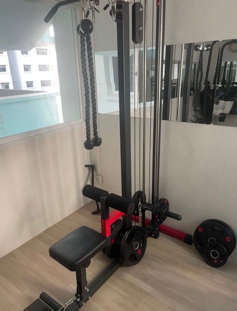Cable Machine (Category: Cardio & Fitness Machines) located in Singapore. Submitted by adiirfan15 (Listing ID 1357328993, Image 2). Description: $250 only... . The plates itself already cost more than $350 not only the cable machine itself. Self collect at 713 Pasir Ris Street 72 Can Paynow me first to reserve while I dismantle it for you. All included 6 x 10kg plate 2 x 5kg plate 2 x 2.5kg plate 2 x1.25kg plate And all the attachments you see in