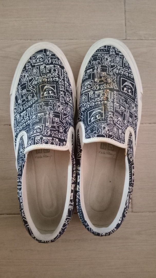 Canvas Slip-On Keith Haring | US 10 (Category: Slippers & Slides) located in Manila. Submitted by kyloooe (Listing ID 1357198805, Image 2). Description: Haven't used them that much but it developed a stain (i'm not sure how to remove).