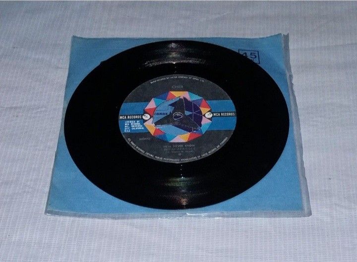 CHER - HE'LL NEVER KNOW 45RPM (Category: Vinyls) located in Talavera. Submitted by thalifan46 (Listing ID 1357291870, Image 2). Description: CHER - HE'LL NEVER KNOW 45RPM ORIGINAL MADE IN JAPAN.. WHAT YOU SEE IS WHAT YOU GET 100% ORIGINAL AUTHENTIC.. MOP : GCASH OR PALAWAN.. COURIER :LBC, JRS, J&T.. STRICTLY NO COD‼️.