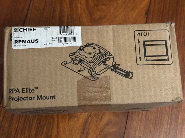 Chief Projector Mount, in box and never used (Category: Projectors) located in Manila. Submitted by himig888 (Listing ID 1357219342, Image 3). Description: Purchased before pandemic for a project that didn't materialize. Chief RPA Elite Universal Projector Mount with Keyed Locking (A version), Silver Same as the one on Amazon in the pictures. (But Amazon does not deliver this product to the Philippines.ü) PM if interested!.