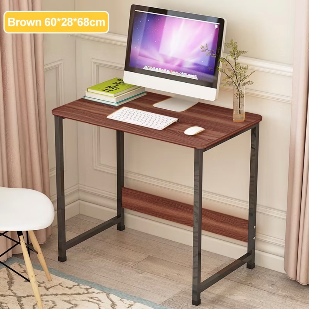 Compact Wooden Study Desk | Space Saving Computer Table With Sturdy ...