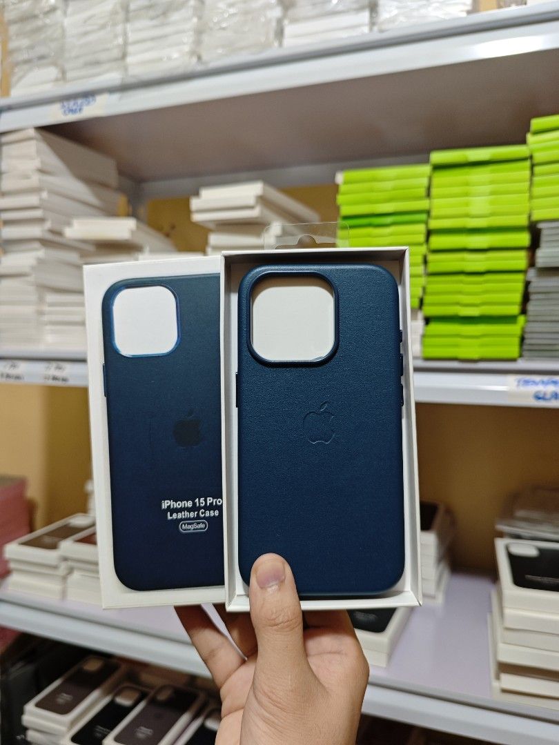 iPhone 15 Pro Leather Case [MAGSAFE] (Category: Cases & Sleeves) located in Manila. Submitted by mercedgret74092 (Listing ID 1357320650, Image 1). Description: All colors available on hand.