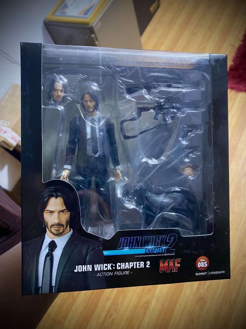 John Wick Fully Articulated 7" scale (Category: Figurines & Statues) located in Pasig City. Submitted by akindzshop2 (Listing ID 1357372639, Image 1). Description: 1200 Lang po John Wick Sealed MISB Replica Brand new Fully Articulated 7" scale Kamukha naman ni John Wick Maganda ang pagkaka sculpt With weapons With Dog With FREE STAND With extra hands With extra head Pick Up Lalamove Flash Shipping Add 190 lang po LBC Shipping add 250 po.