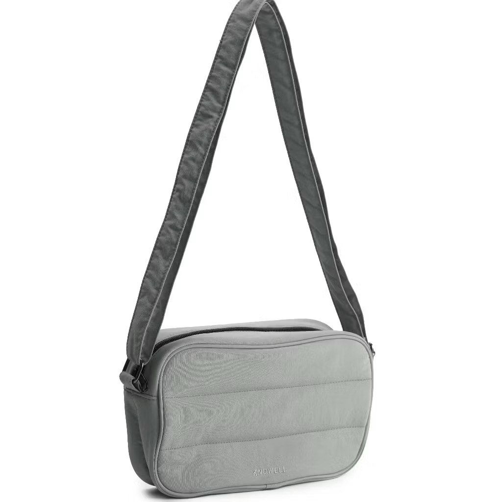Knowell Puffer Crossbody Bag (Category: Cross-body Bags) located in Quezon City. Submitted by kindleton (Listing ID 1357214758, Image 1). Description: Color: Dark Grey See last pics for dimensions and size comparisons.