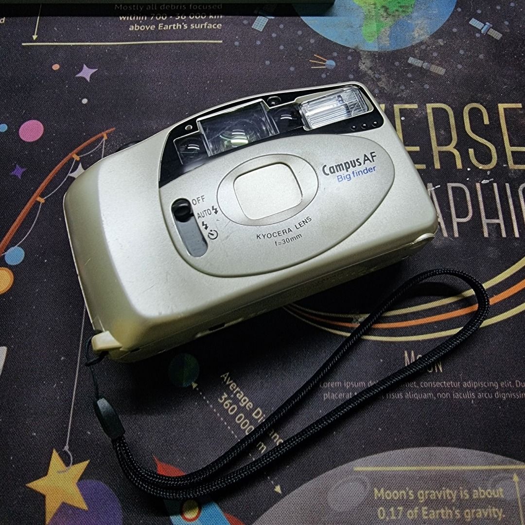 Kyocera Campus AF Big Finder (Category: Cameras) located in Mandaluyong City. Submitted by kuya.marks.retro.gadgets (Listing ID 1357273761, Image 1). Description: Tested all functions/buttons/flash working ok! Ready to use - just add fresh batteries and film Comes with strap only Pickup for unli-test/inspect before paying *Mandaluyong near JRU Meetups ok! *Lucky Chinatown Binondo *SM Centerpoint Santa Mesa *SM Hypermarket JRU Shaw *Shaw Centermal