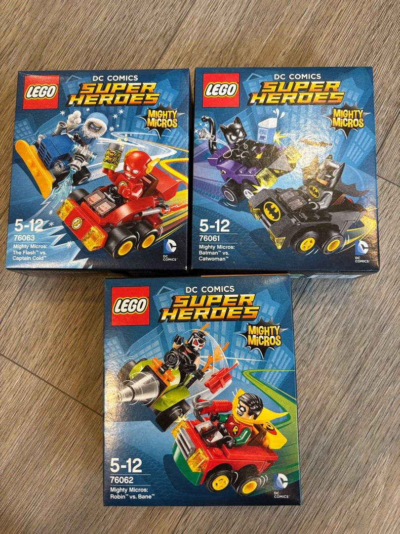 Lego DC Super Heroes Mighty Micros 76061 76062 76063 Batman Robin Flash ...