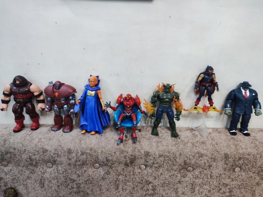 Marvel legends BAF xmen avengers Spiderman (Category: Figurines & Statues) located in Mandaluyong City. Submitted by elitecollections (Listing ID 1357195198, Image 1). Description: for sale BAF's juggernaut - 2,500 crimson dynamo - 2,700 watcher - 2,500 SP//DR - 4,000 green goblin - 2,000 demo goblin with glider & stand - 2,000 smart hulk - 2,200 meet up: Megamall, Shangri-la mall or mrt shaw station shipping: yes or delivery via grab or lalamove
