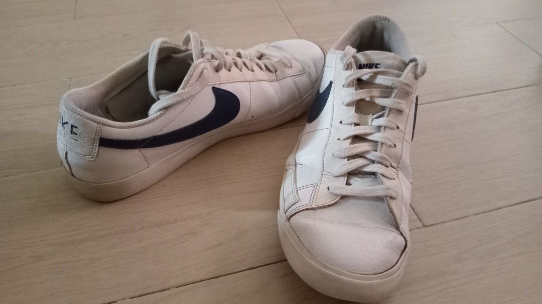 Nike Blazer Low | US 10.5 (Category: Sneakers) located in Manila. Submitted by kyloooe (Listing ID 1357202551, Image 1). Description: The logo at the back started to deteriorate (i think it started when I got the shoes cleaned).