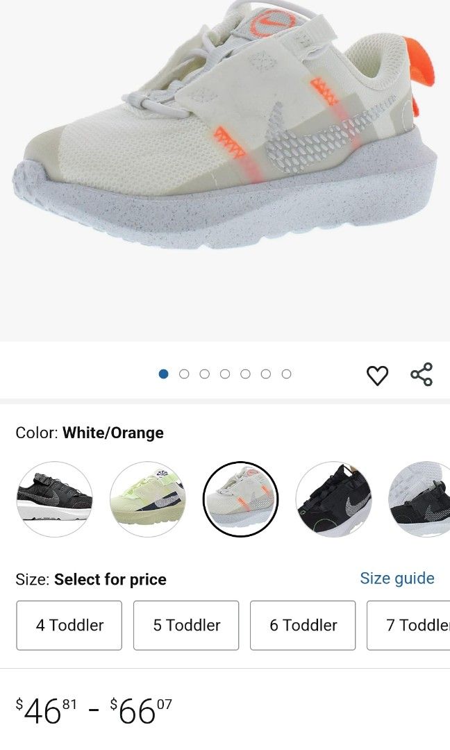 Nike shoes (Category: Babies & Kids Fashion) located in General Mariano Alvarez. Submitted by eiprilfa (Listing ID 1357243864, Image 1). Description: original. wala yung apakan sa loob..