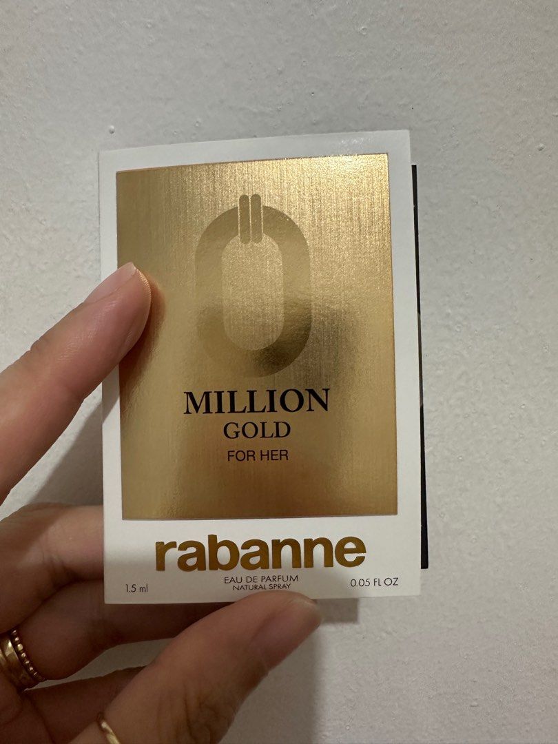 Rabanne million gold for her (Category: Fragrance & Deodorants) located in Manila. Submitted by gingerblanq (Listing ID 1357381400, Image 1). Description: Sampler size 1.5ml.
