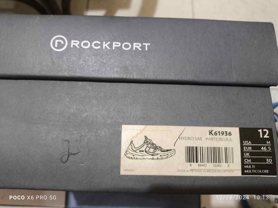Rockport HydroSail Size 12 US (Category: Sneakers) located in Taguig. Submitted by veilsly (Listing ID 1357229114, Image 2). Description: OG Tito Shoes😂 1. Rockport Hydro Sail Navy/Orange Size 12 Used 1-2x 8/10 1.5K 2. White Blue Size 12 US Bnds with tags intact 2K RFS: Decluterring Las Pinas / Grab / Lalamove transaction For sale only pass swap and hagglers Available until posted Pm for faster transaction - thank you .