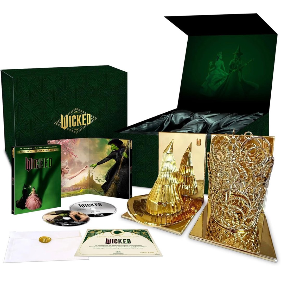Sealed! Wicked Limited Edition Gift Set 4K Blu Ray, Hobbies & Toys