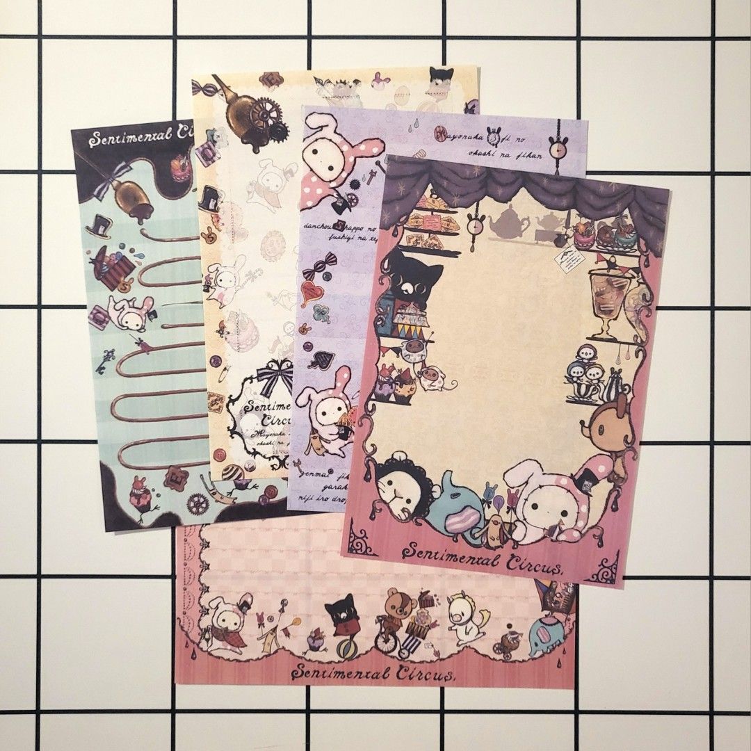 Sentimental Circus Memo Sheets (Knick Knacks) (Category: Vintage Collectibles) located in Taguig. Submitted by kawaiipaper (Listing ID 1357313586, Image 1). Description: NOTE: I go by a "first offer, first serve" basis so please make an offer. The offers help me see who was first. In case the first one decides to let go of the item or is unable to pay on time, it goes to the next one and so on. Tingi po ang benta ko sa stationery ko. These papers