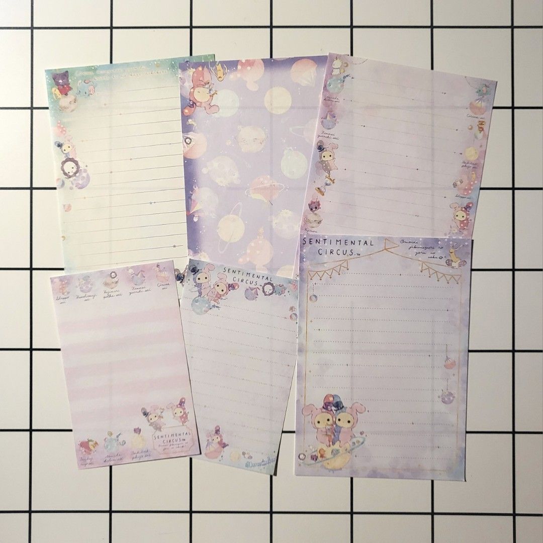 Sentimental Circus Memo Sheets (Galaxy) (Category: Stationery & School Supplies) located in Taguig. Submitted by kawaiipaper (Listing ID 1357314256, Image 1). Description: NOTE: I go by a "first offer, first serve" basis so please make an offer. The offers help me see who was first. In case the first one decides to let go of the item or is unable to pay on time, it goes to the next one and so on. Tingi po ang benta ko sa stationery ko. These pape