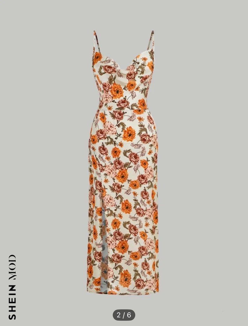 Shein Floral Dress Size small (Category: Dresses) located in Mandaluyong City. Submitted by Mshy09 (Listing ID 1357304790, Image 2). Description: Used once for picture only.