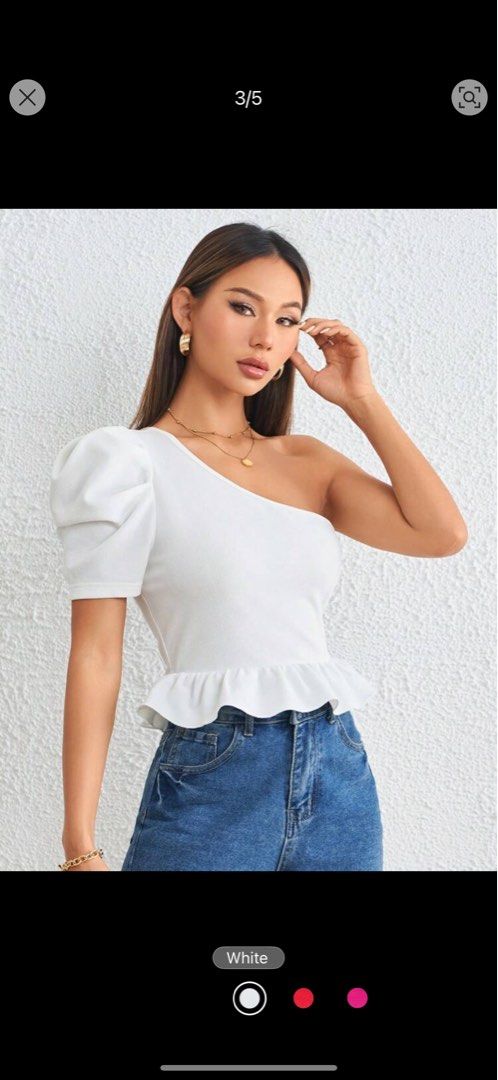 Shein White Top (Category: Blouses) located in Valenzuela. Submitted by allaboutthings12 (Listing ID 1357210914, Image 1). Description: Once used Xs size White .