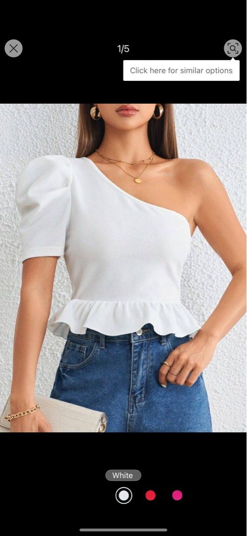 Shein White Top (Category: Blouses) located in Valenzuela. Submitted by allaboutthings12 (Listing ID 1357210914, Image 3). Description: Once used Xs size White .