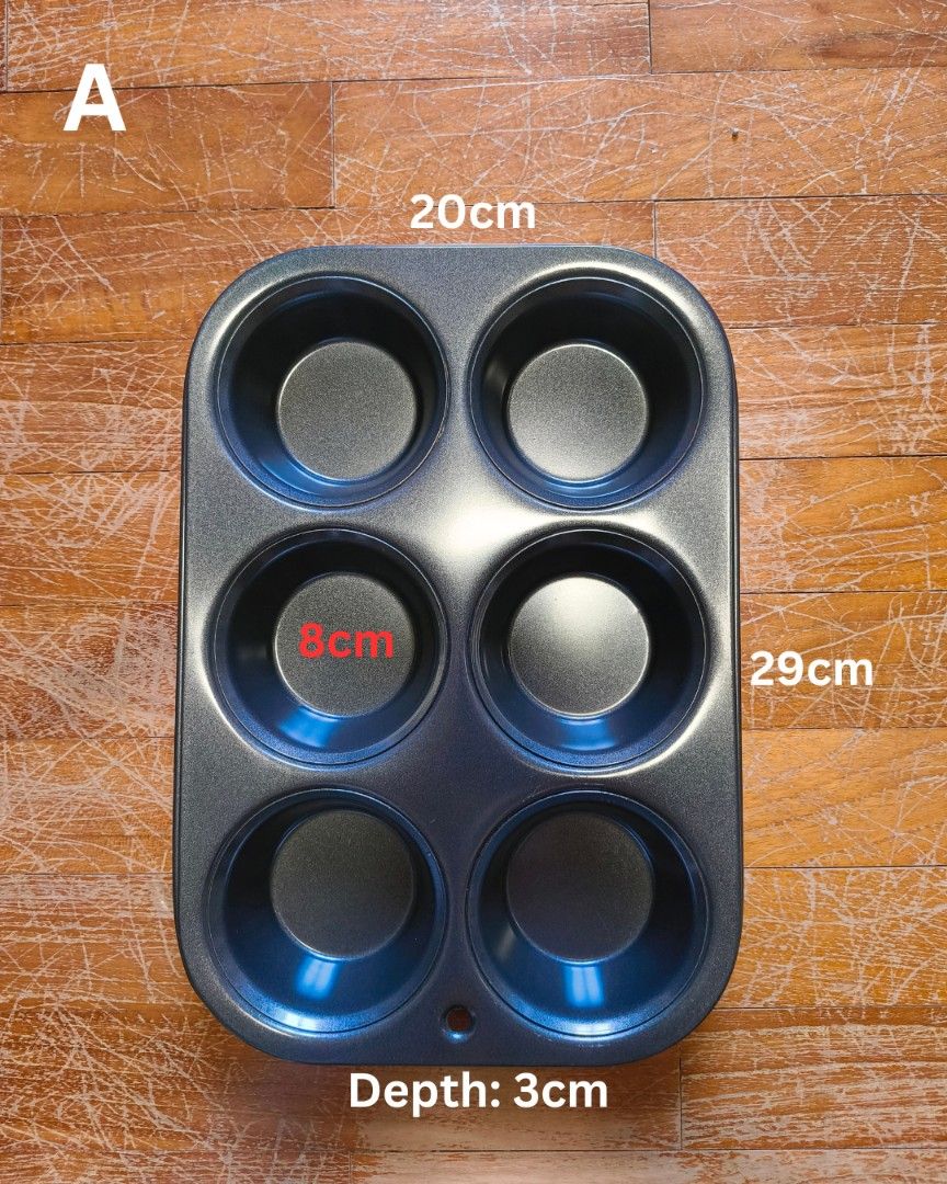 Stainless steel cupcake & muffin tray