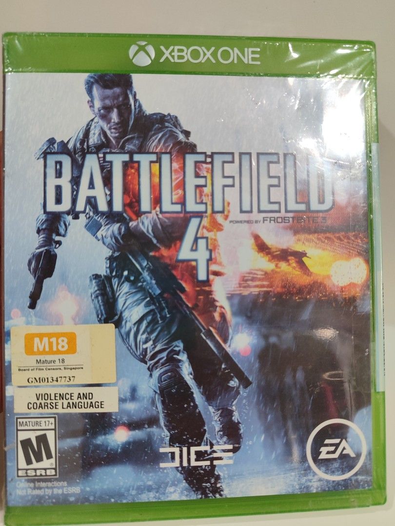 XBOX ONE - Battlefield 4 (BRAND NEW) (Category: Xbox) located in Mendez-Nunez. Submitted by sf2_gameshop (Listing ID 1357286092, Image 2). Description: PLEASE READ: CONDITION: Store resealed but definitely a brand new item. Sticker seal is intact. GENRE: First-person shooter MODE: Single-player REGION: 1 - US VOICE: English IN-GAME TEXT: English Feel free to chat for any inquiries and I'm inviting you to check my shop regularly for item updates. 