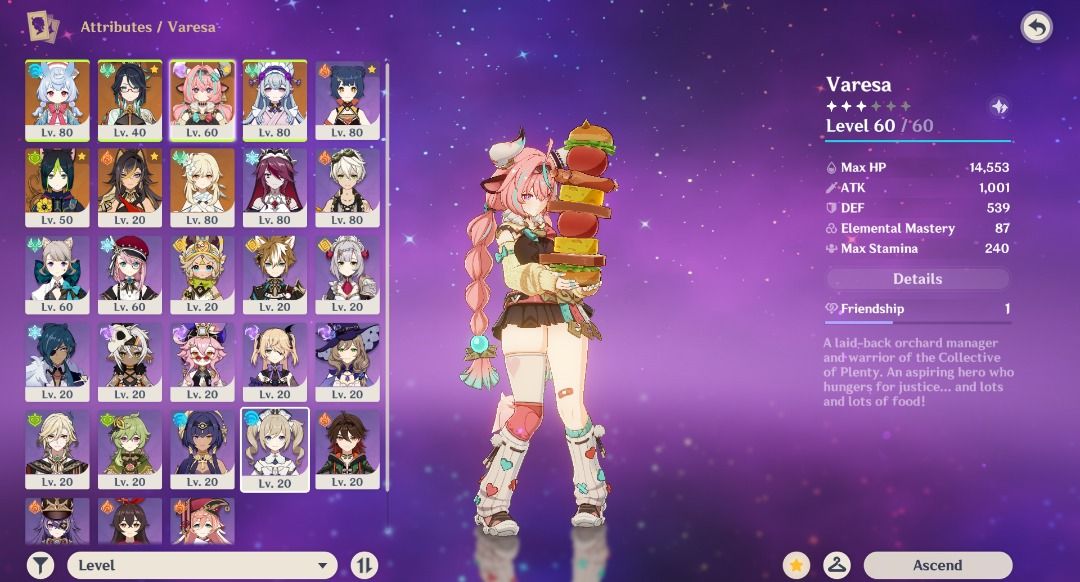AR50 genshin impact account (Category: Others) located in Puerto Princesa. Submitted by himari_19 (Listing ID 1361393831, Image 2). Description: Varesa + lost prayer Xianyun + Sig Mizuki + sig sigewinne + sig C1 tighnari dehya ASIA SERVER ISSUE: LOST GMAIL, THE GMAIL GOT DELETED IN MY PC BUT I CAN PROVIDE WHAT GMAIL WAS USED, I JUST CANT LOG IN THE GMAIL WITHOUT THE ORIGINAL DEVICE SINCE ONLY 1 DEVICE HAS ITS LOG IN.