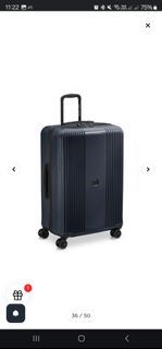 Authentic Delsey Ophelie Xlarge Hardcase Luggage