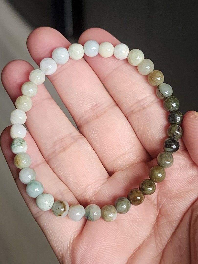 Burmese Jade Bracelet Low Perfection (Category: Bracelets) located in Quezon City. Submitted by ohmystones_088 (Listing ID 1361372368, Image 2). Description: 100% Authentic / Natural Stone Name: Burma Jade Bracelet Low Perfection Bead Size: 5mm Wrist Size: 16cm Mode of payment: G-cash, PayMaya, BPI, BDO ✨️All crystals or gemstones are cleansed and energized before shipping.✨️ Please note: 💕As gemstones are natural, there may be variations in col