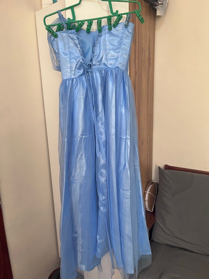 Dusty Blue Gown (Category: Evening dresses & gowns) located in Guiguinto. Submitted by kagandahan.ph (Listing ID 1361408919, Image 2). Description: Only worn once in my friend’s wedding RFS: Decluttering I am 4’11 in height For size, please message me. .
