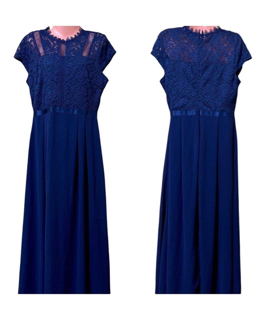 Formal Gown ( Chiffon) (Category: Evening dresses & gowns) located in Taguig. Submitted by cathtorre21 (Listing ID 1361466951, Image 1). Description: Good as new. Used once in a wedding. Formal Gown Chiffon Navy Blue The measurement is in the photos.