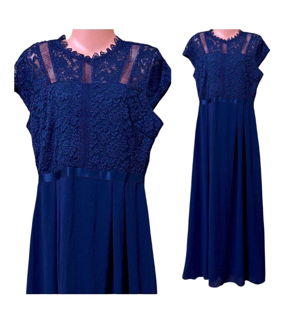 Formal Gown ( Chiffon) (Category: Evening dresses & gowns) located in Taguig. Submitted by cathtorre21 (Listing ID 1361466951, Image 2). Description: Good as new. Used once in a wedding. Formal Gown Chiffon Navy Blue The measurement is in the photos.