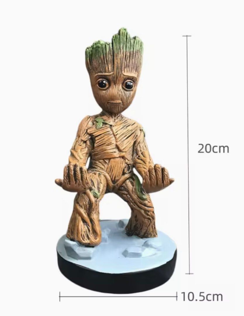Groot Switch/Game Controller Handle (Category: Toy Figures) located in Singapore. Submitted by seelookandexplore (Listing ID 1361410160, Image 2). Description: Guardian of galaxy- Groot Can be used as switch holder or ps5 game controller etc. .