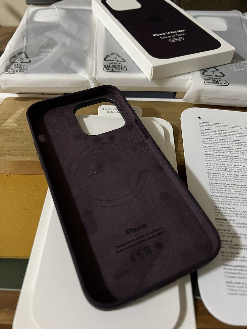 iPhone 14 Pro Max Magsafe Silicone Case [ELDERBERRY] (Category: Cases & Sleeves) located in Manila. Submitted by mercedgret74092 (Listing ID 1361373713, Image 2). Description: Other colors available.