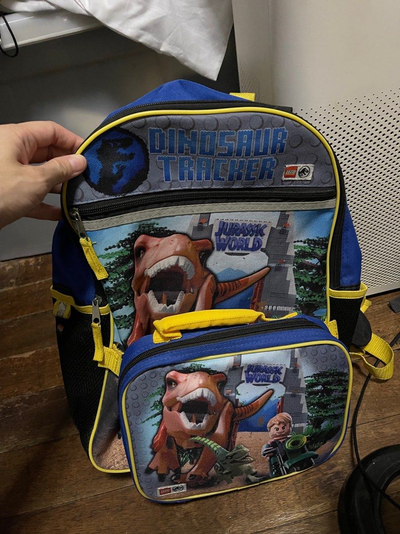 Jurassic World Backpack (Category: Babies & Kids Fashion) located in Manila. Submitted by declutterfindss (Listing ID 1361389312, Image 1). Description: PLS READ Jurassic World Backpack with Lunchbox Small hole inside Backpack just needs cleaning, Lunchbox was never used LAST PRICE ALREADY WILL NOT REPLY TO LOW BALLERS Pick up in Manila SF c/o buyer via Gogoxpress or same day delivery.